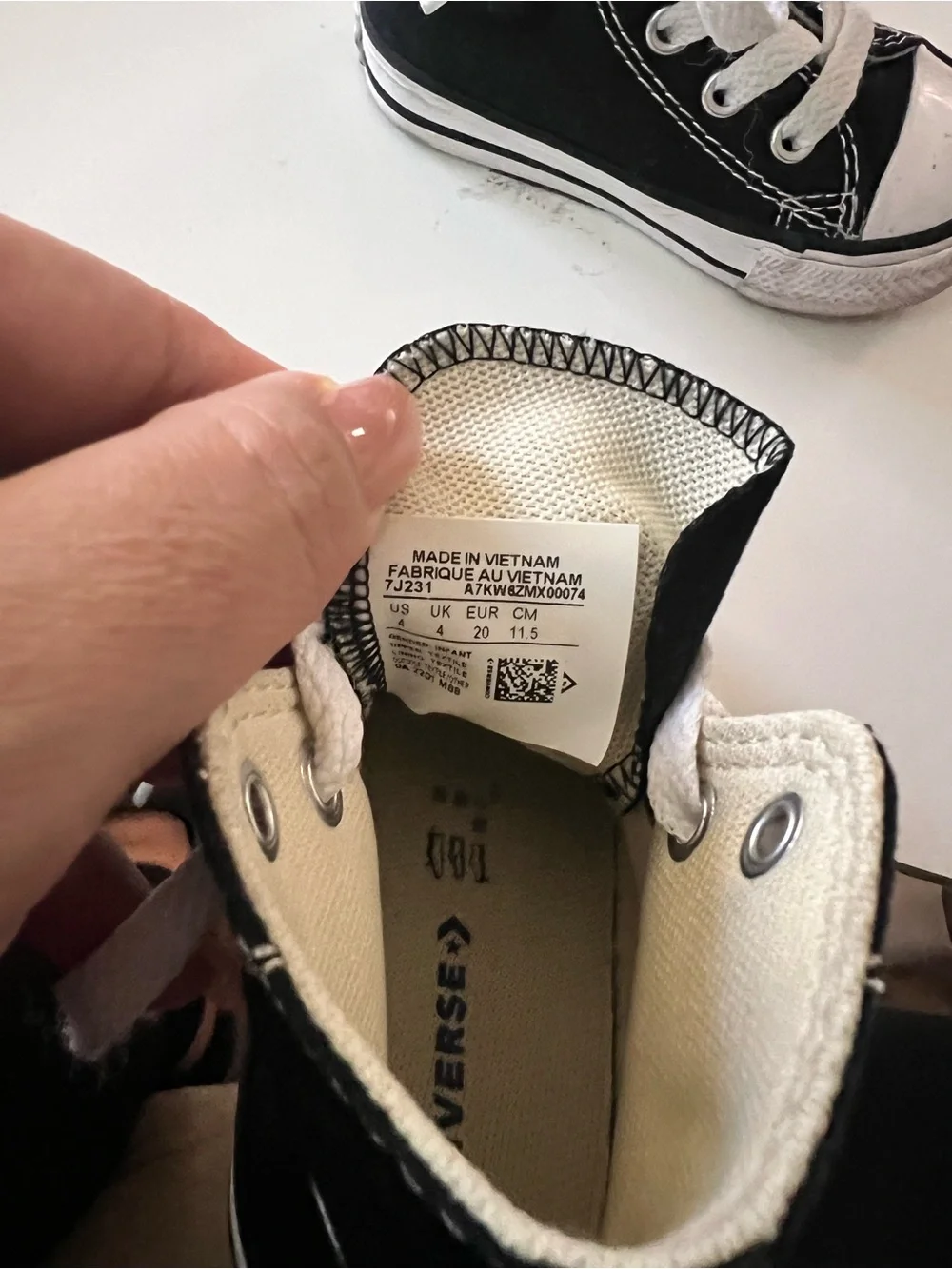 Converse Kids High-Top Sneakers in Black and White